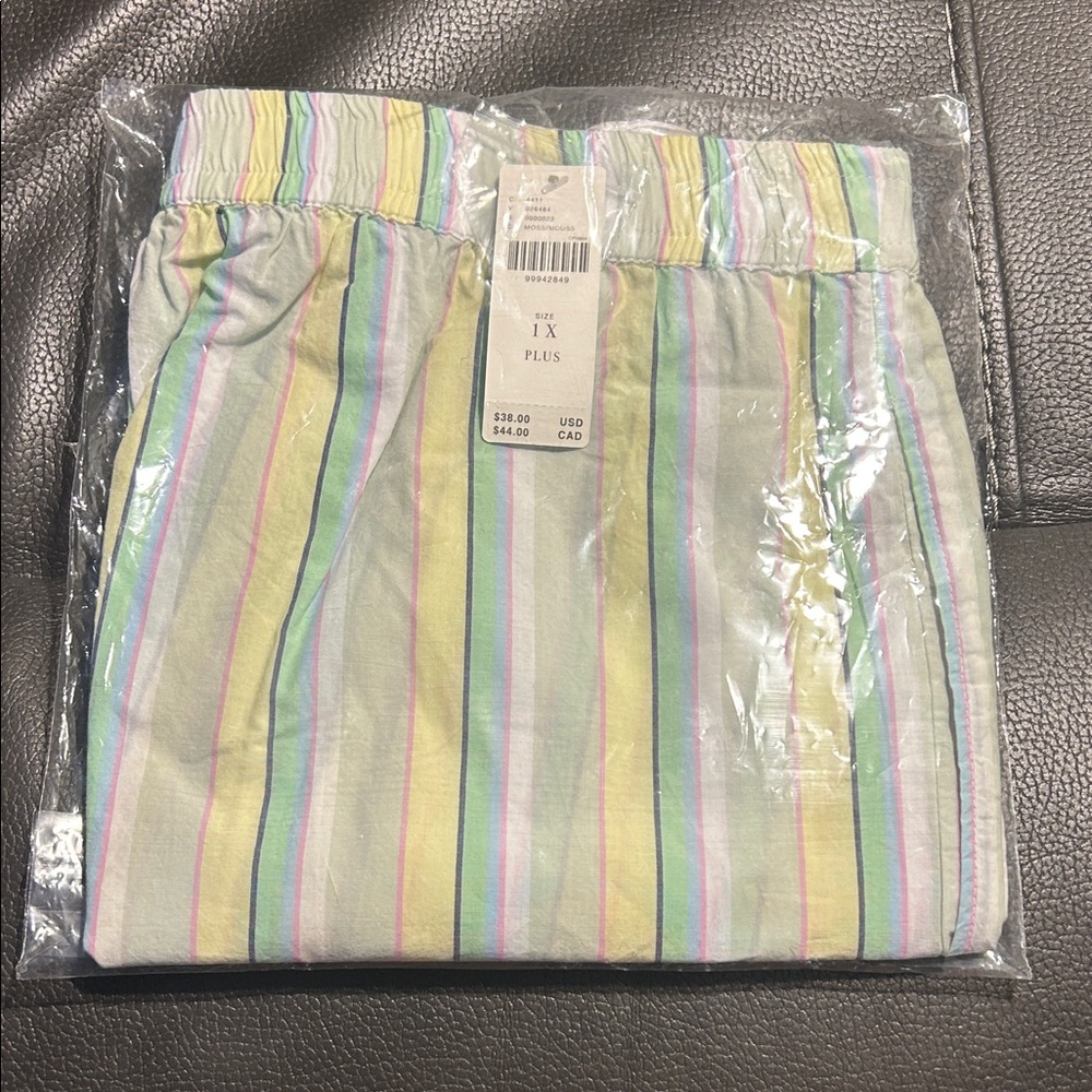 Anthropologie Wren Striped Pastel Boxer Shorts NWT - Picture 5 of 5